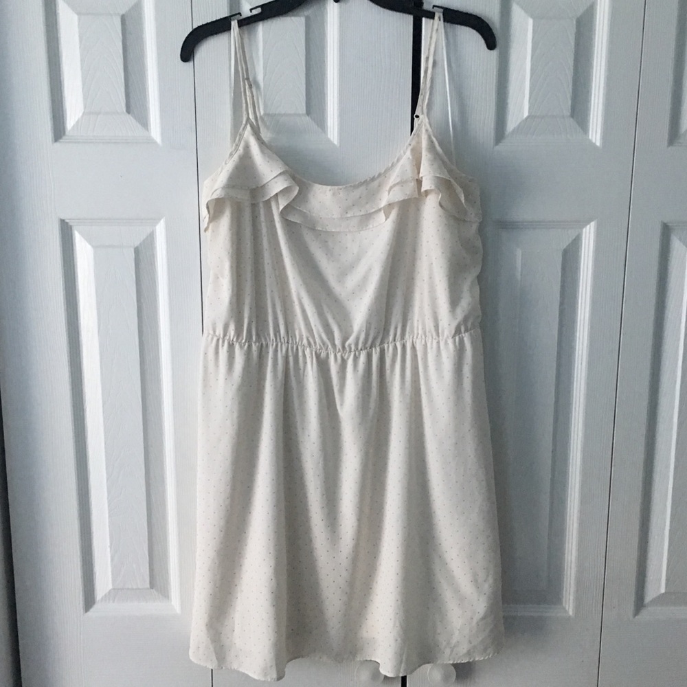 Lauren Conrad Spaghetti Strap Cream Dress size 16